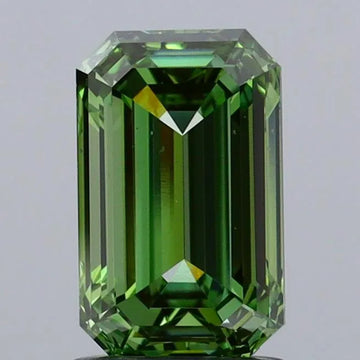 1.53ct Emerald Lab Grown Diamond (Colour Fancy Vivid Green, Clarity VS1, IGI Certified)