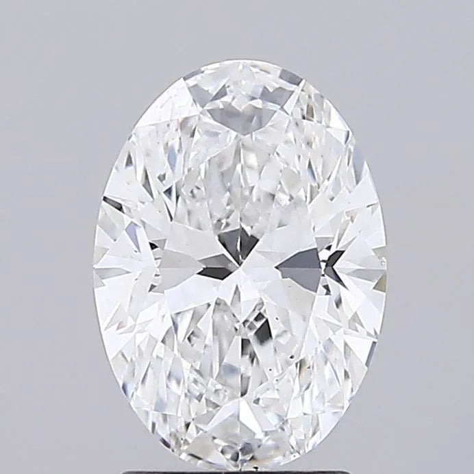 2.00ct Oval Lab Grown Diamond (Colour D, Clarity VS2, IGI Certified)