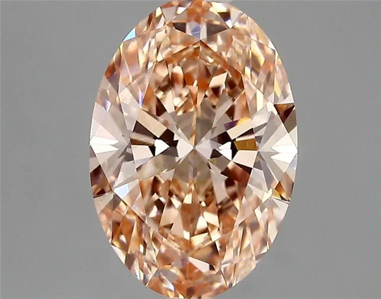 2.20ct Oval Lab Grown Diamond (Colour Fancy Vivid Pink, Clarity VVS2, IGI Certified)