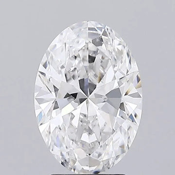2.64ct Oval Lab Grown Diamond (Colour E, Clarity VS1, IGI Certified)