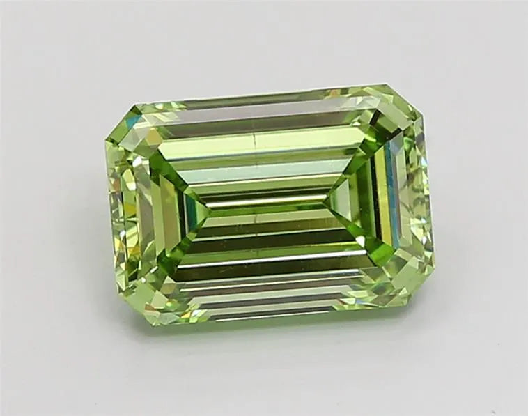 3.00ct Emerald Lab Grown Diamond (Colour Fancy Vivid Green, Clarity VS2, IGI Certified)