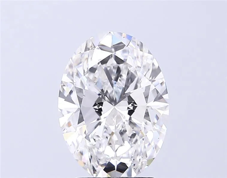 3.00ct Oval Lab Grown Diamond (Colour D, Clarity VS2, IGI Certified)