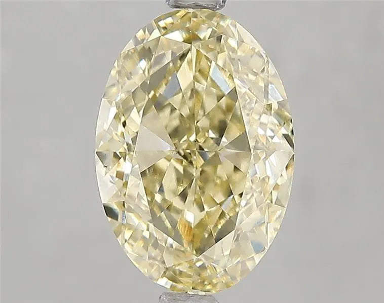 3.04ct Oval Lab Grown Diamond (Colour Fancy Yellow, Clarity VS1, IGI Certified)