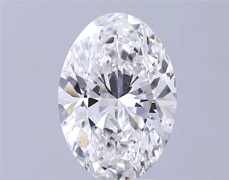 3.56ct Oval Lab Grown Diamond (Colour D, Clarity VVS2, IGI Certified)