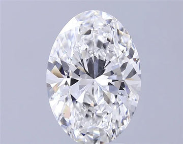 3.56ct Oval Lab Grown Diamond (Colour D, Clarity VVS2, IGI Certified)