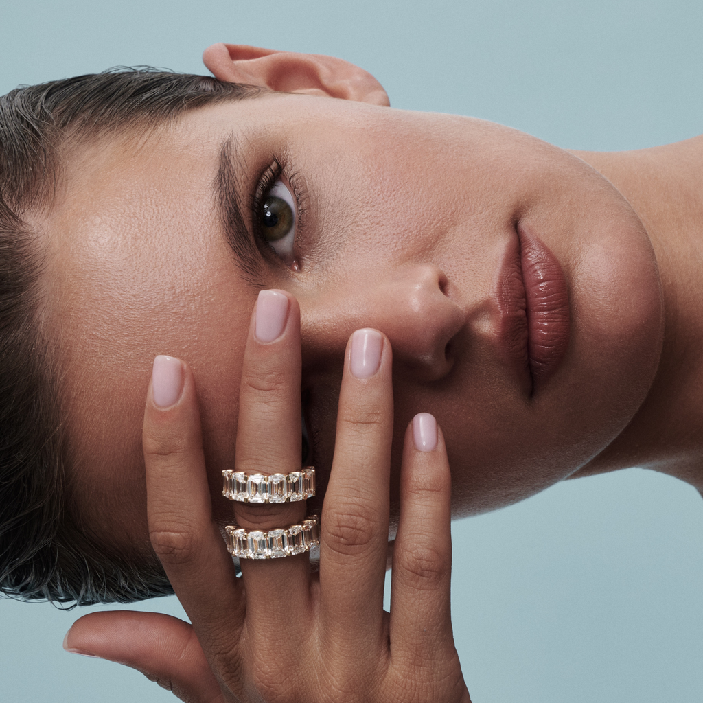 Valley Emerald Diamond Band Large | Halfway Diamonds