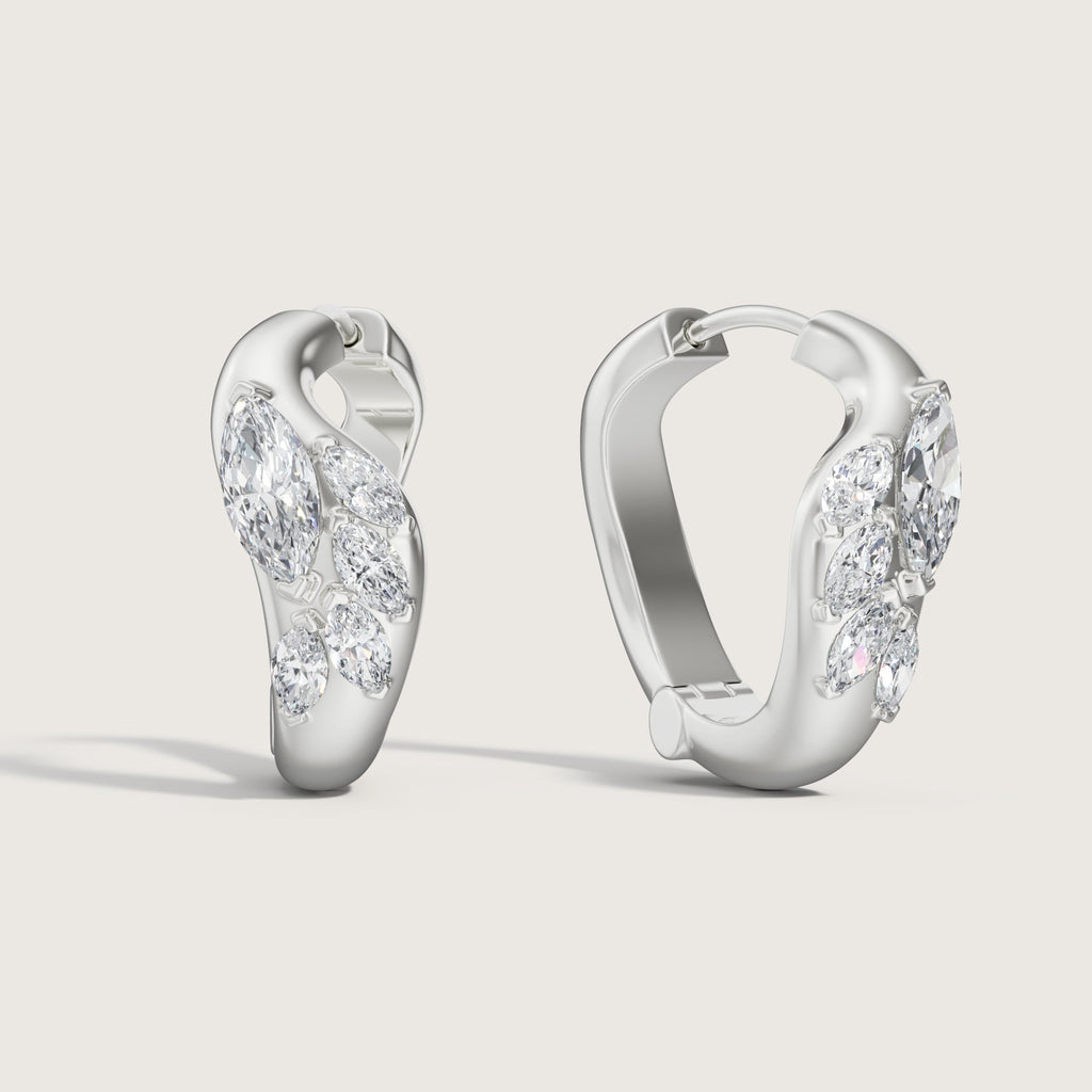 LINDELLI_Melt_Earrings_White_Gold_Platinum_Marquise_Diamond 