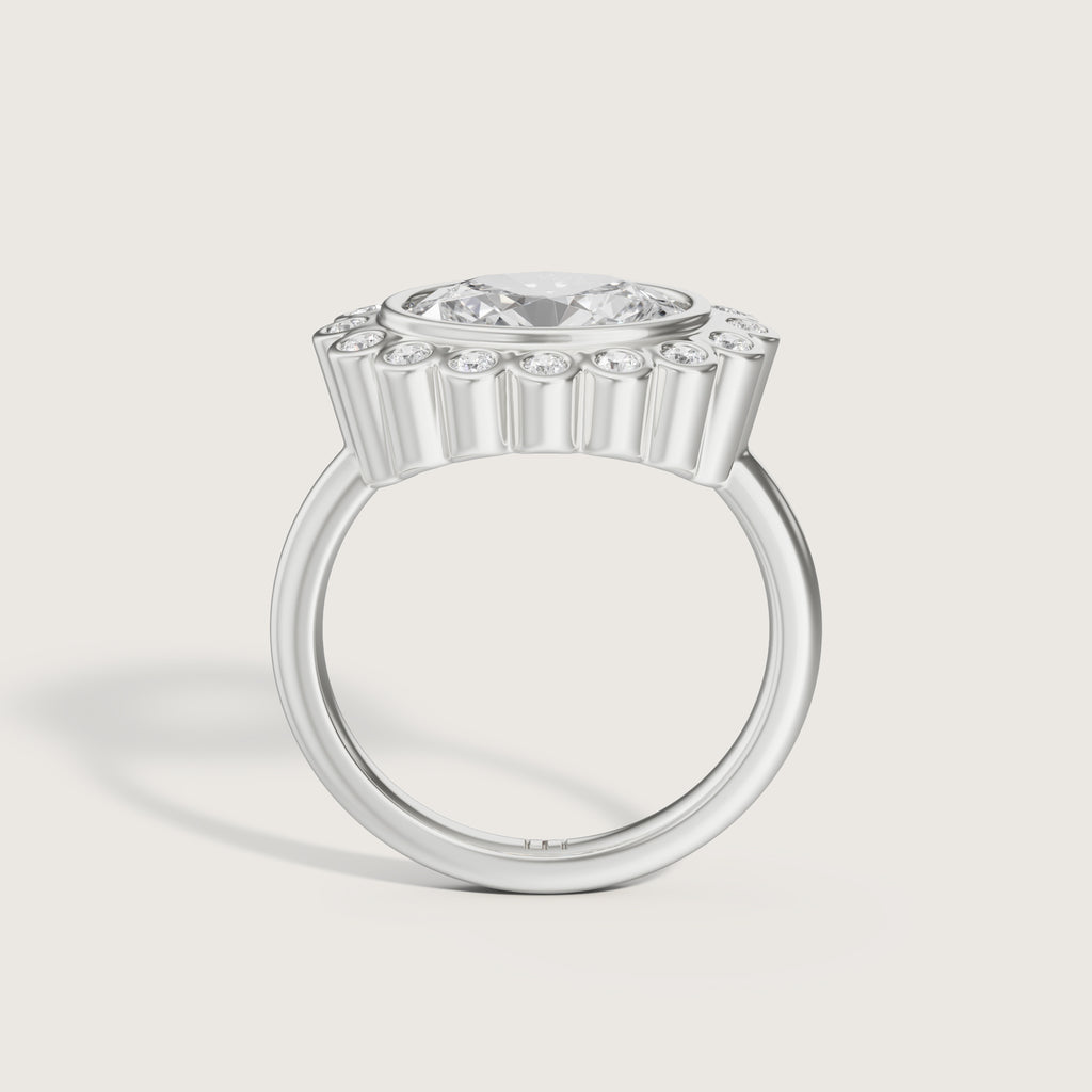 Deserta East West Oval Bezel Ring
