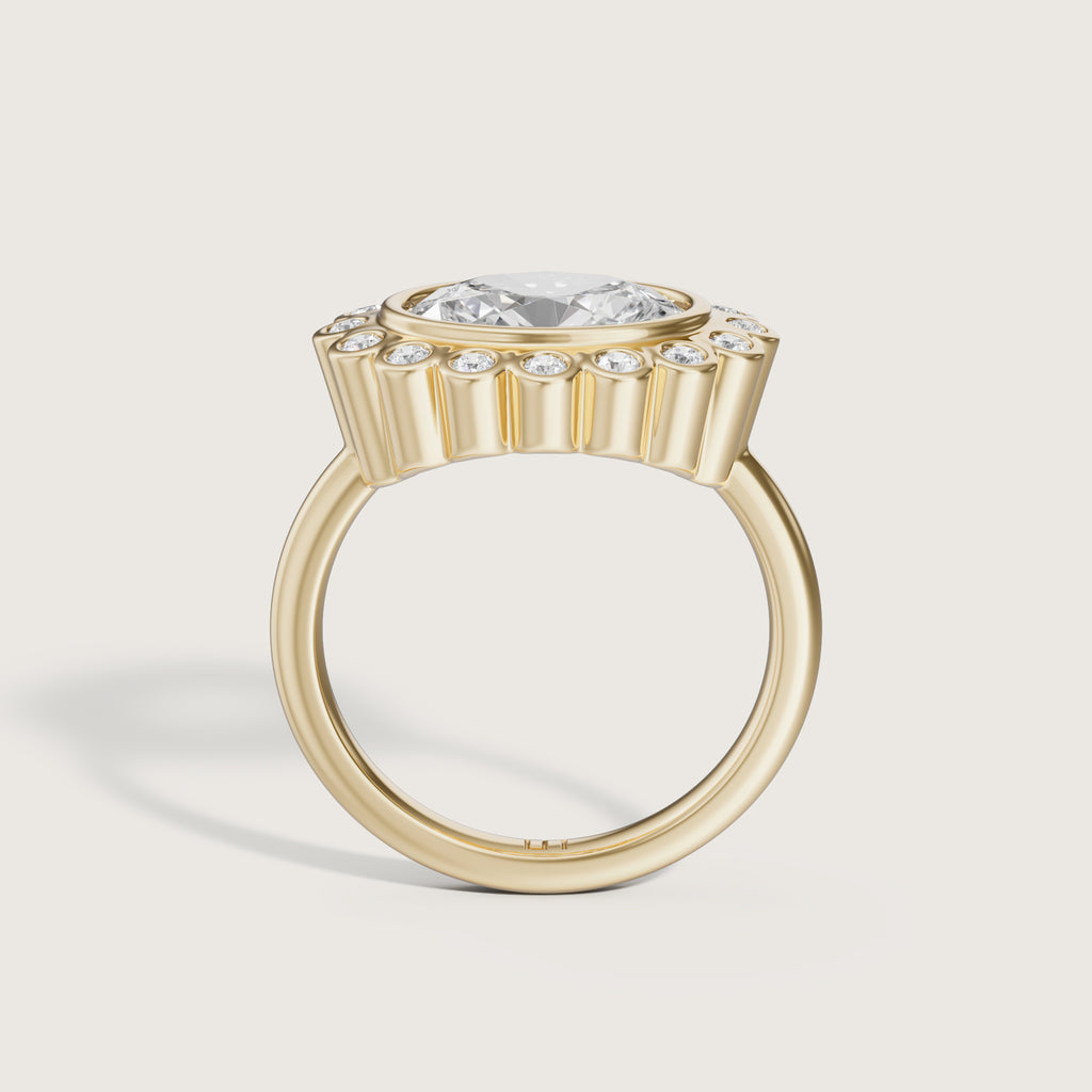 Deserta East West Oval Bezel Ring