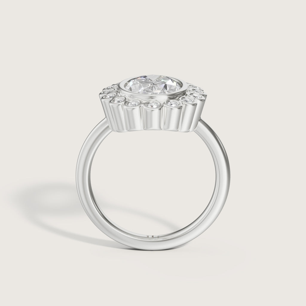 Deserta Oval Bezel Ring