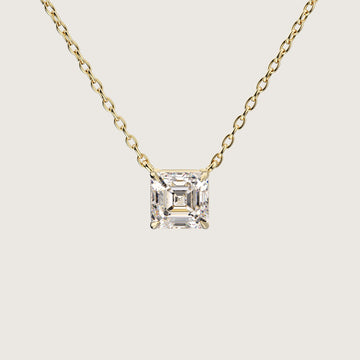 Yellow_Gold_Necklace_Asscher_LINDELLI